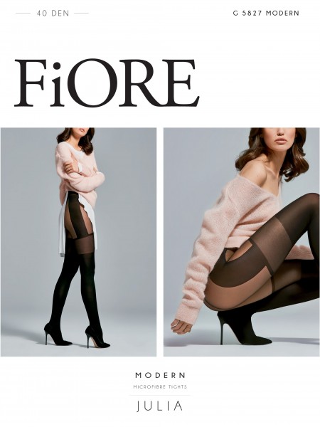 Fiore Modern - 40 denier mock suspender tights