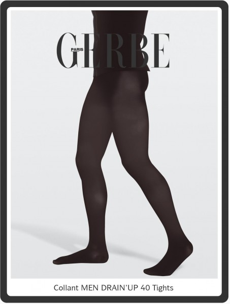 Gerbe Drain'up - 40 denier semi-opaque support tights for men