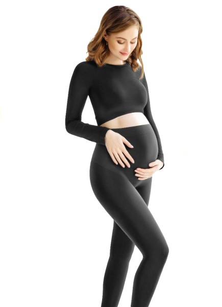 Giulia Mama Seamless Leggings - Opaque seamless maternity leggings